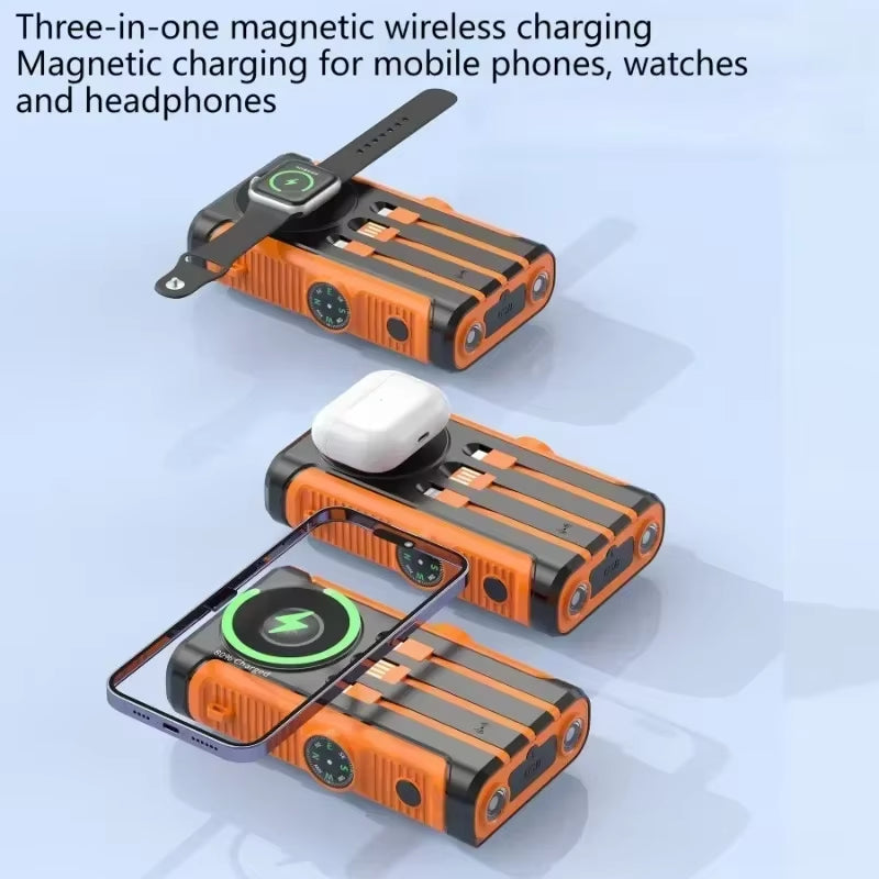 Solar Magnetic Wireless Charging Power Bank