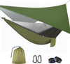 Hammock with Mosquito Net, 114X54 Inch Outdoor Camping Hammocks with Large Tarp for Waterproof Lightweight Camping Hammock Tent 440 LBS Load Capacity for Hiking Picnic Courtyard