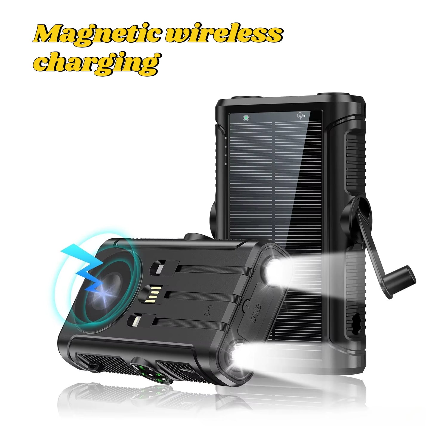 Solar Magnetic Wireless Charging Power Bank