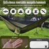 Hammock with Mosquito Net, 114X54 Inch Outdoor Camping Hammocks with Large Tarp for Waterproof Lightweight Camping Hammock Tent 440 LBS Load Capacity for Hiking Picnic Courtyard