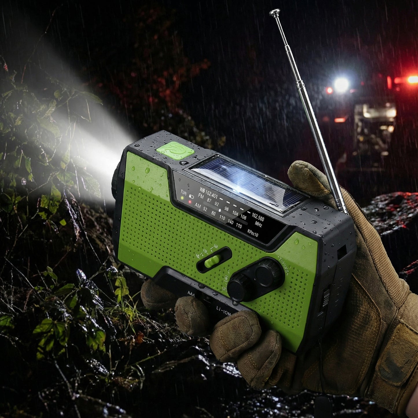 StormSafe Pro™ Wind-Up Survival Radio & Power Bank