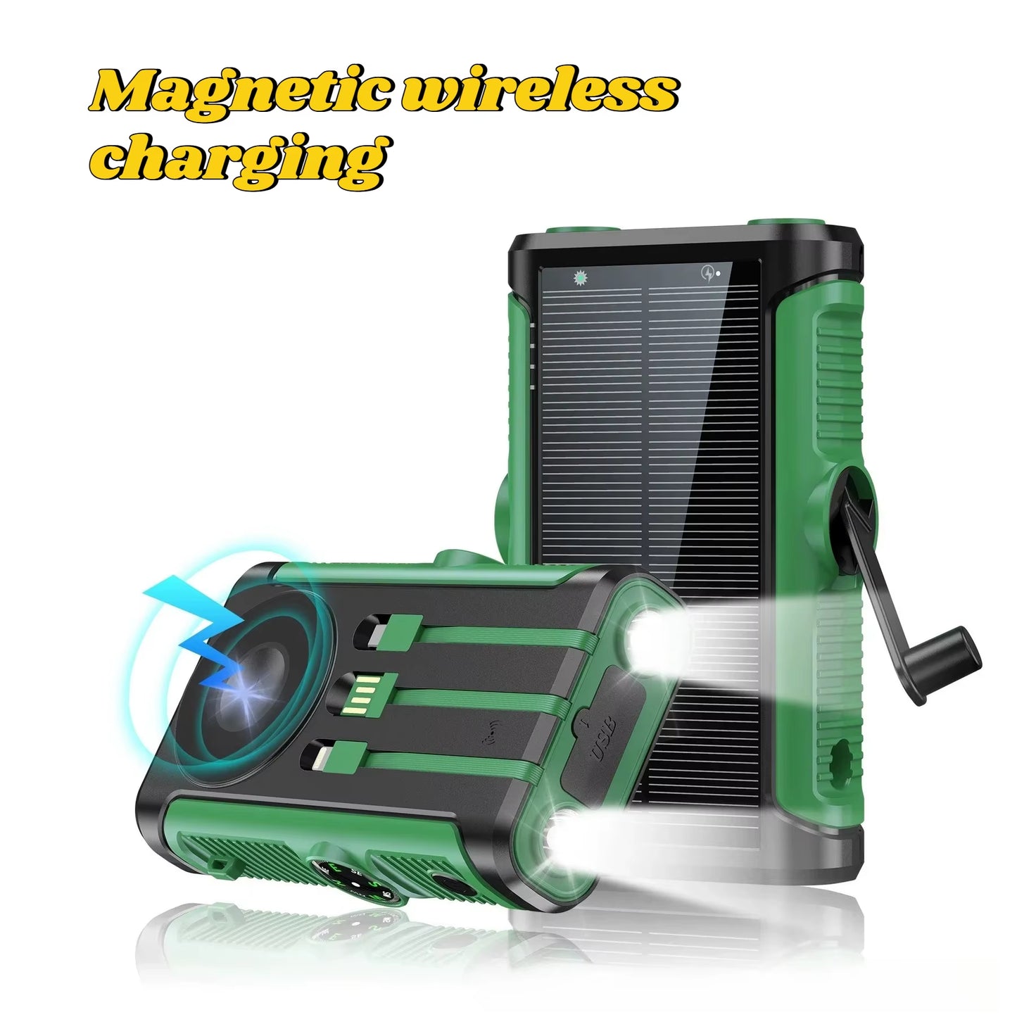 Solar Magnetic Wireless Charging Power Bank