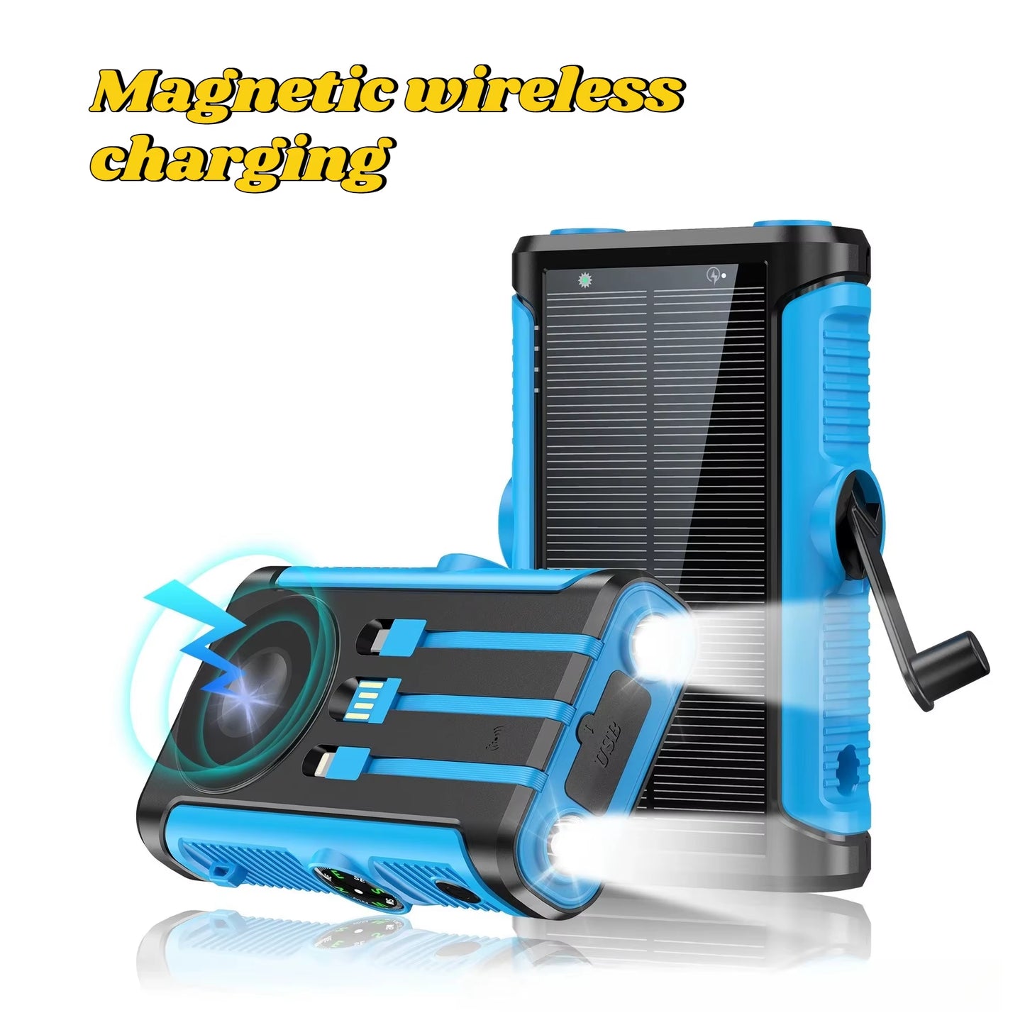 Solar Magnetic Wireless Charging Power Bank